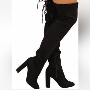 Elegant Black Over-the-Knee Boots